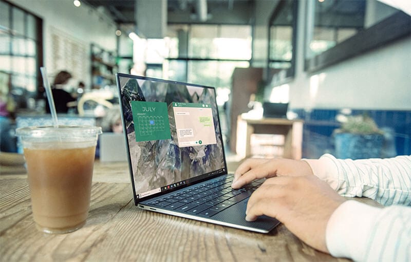 Newsletter on a laptop